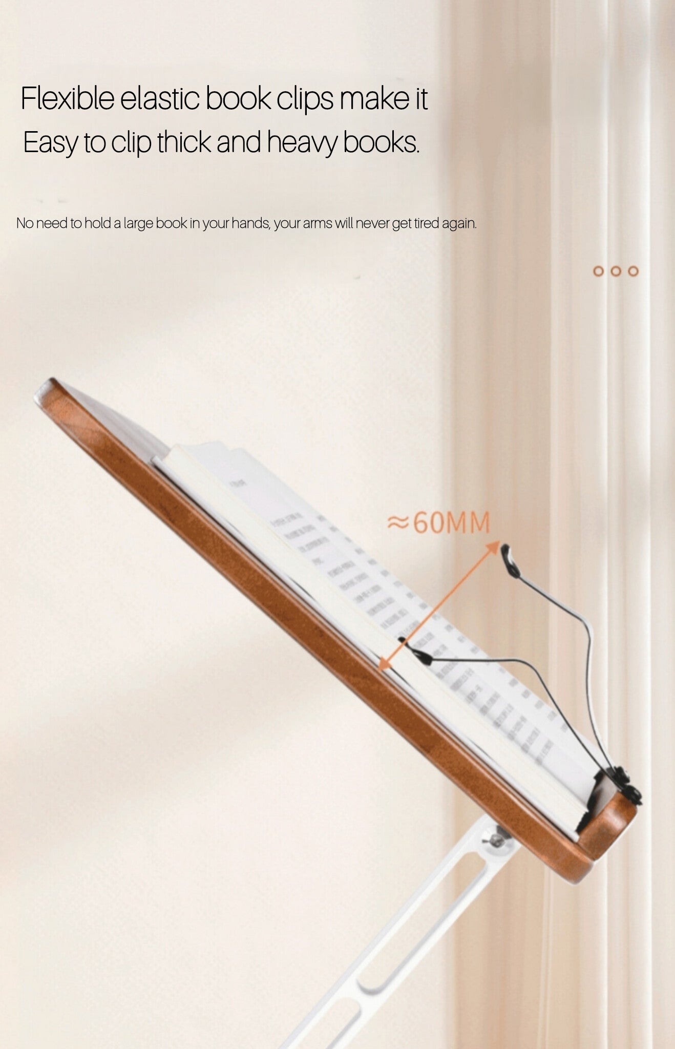 🪵 Heritage Oak Book Reading Stand – Eye-Level Elegance