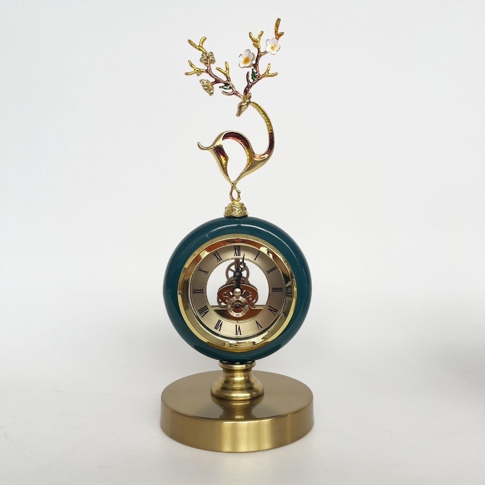 Timeless Bloom – Ornamental Table Clock