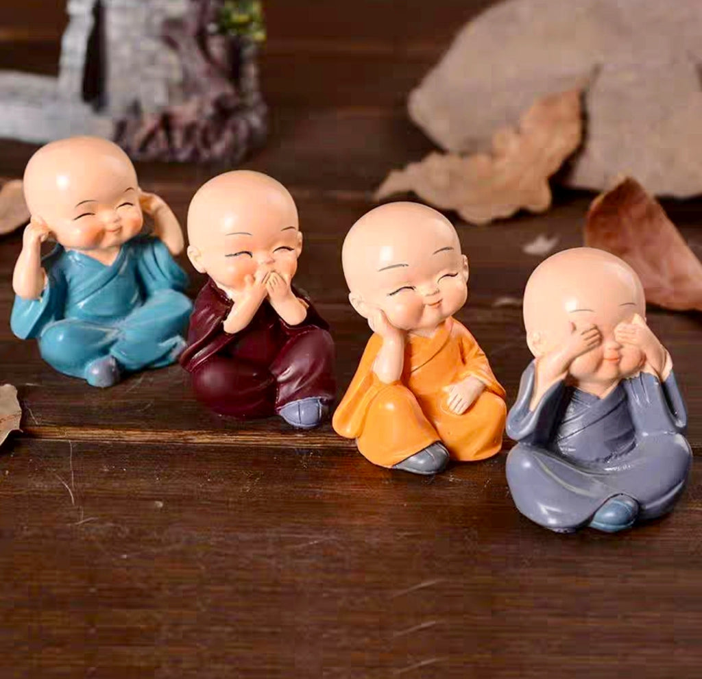 Whispered Wisdom – Monk Quartet Figurines
