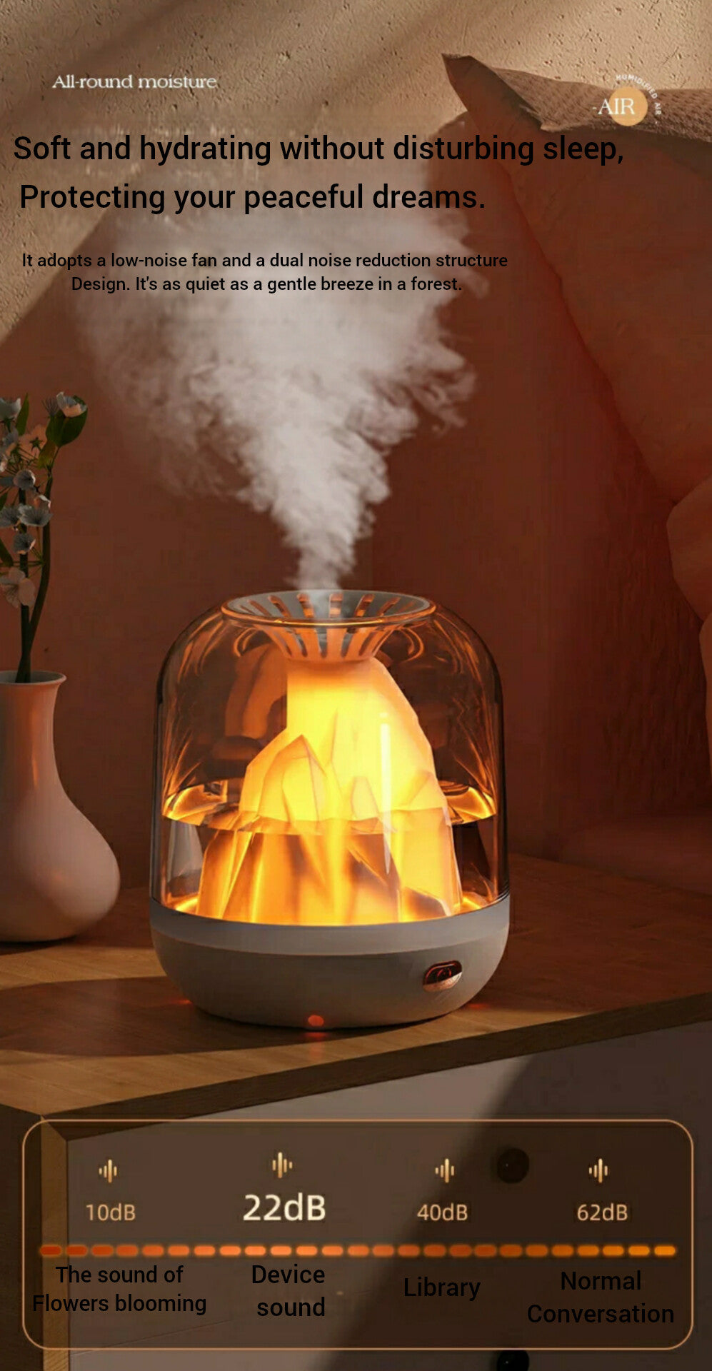 Volcano Diffuser: Silent Eruption of Serenity