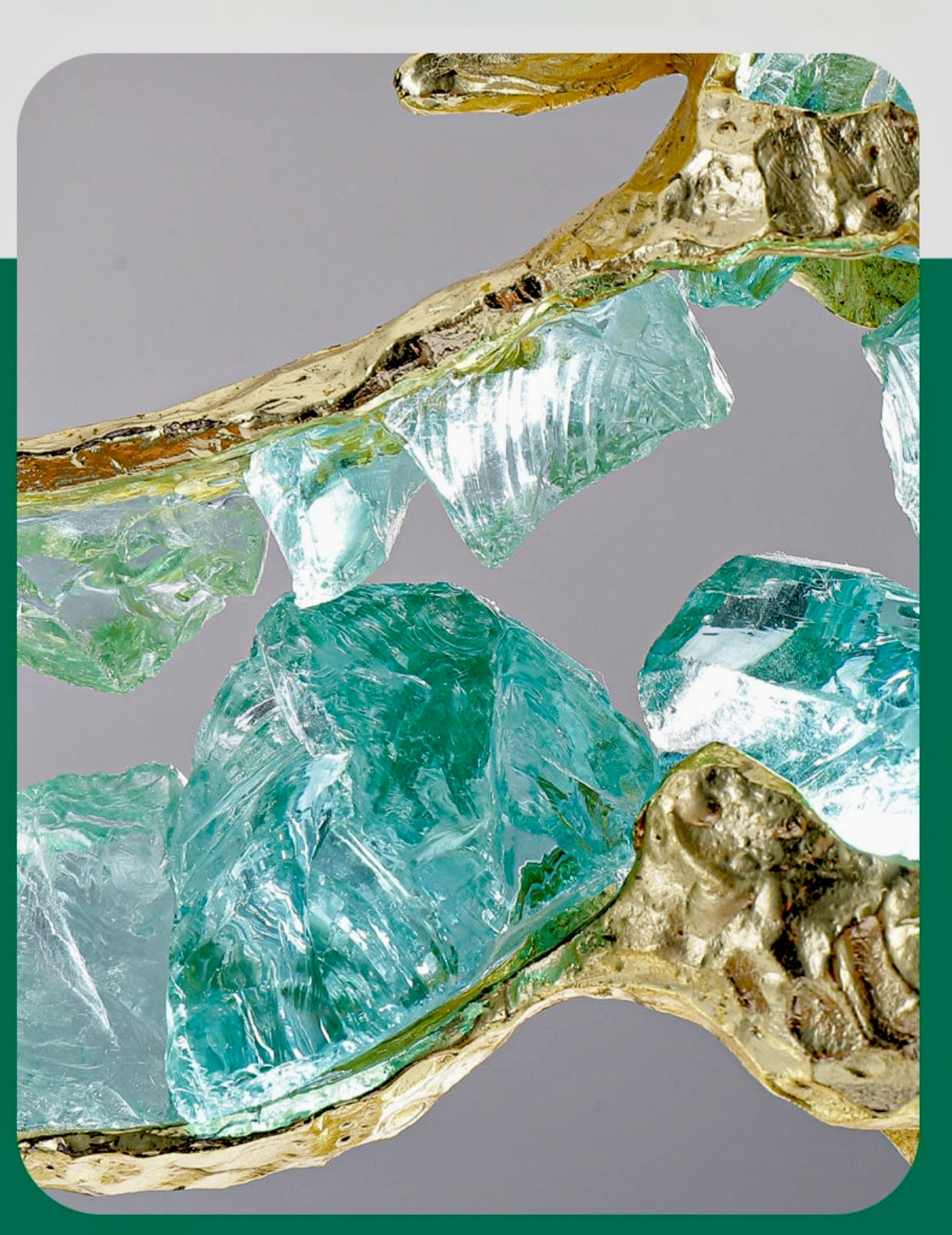 Rearing Horse Sculpture with Crystal Inlay
