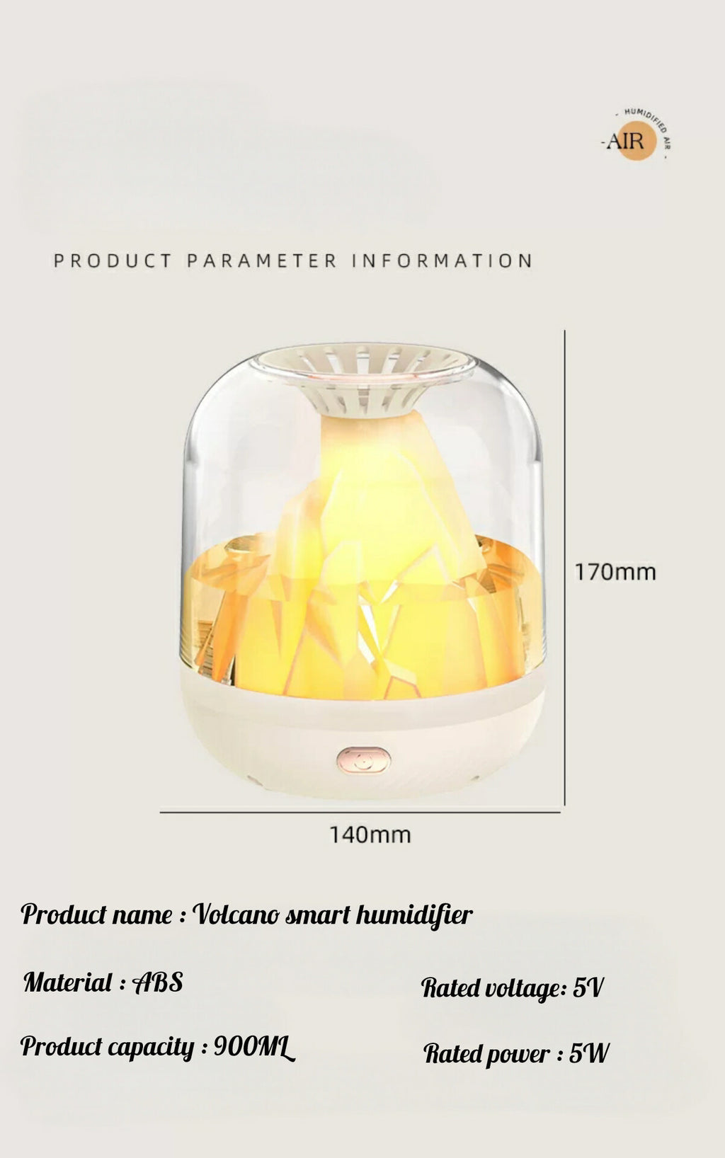 Volcano Diffuser: Silent Eruption of Serenity