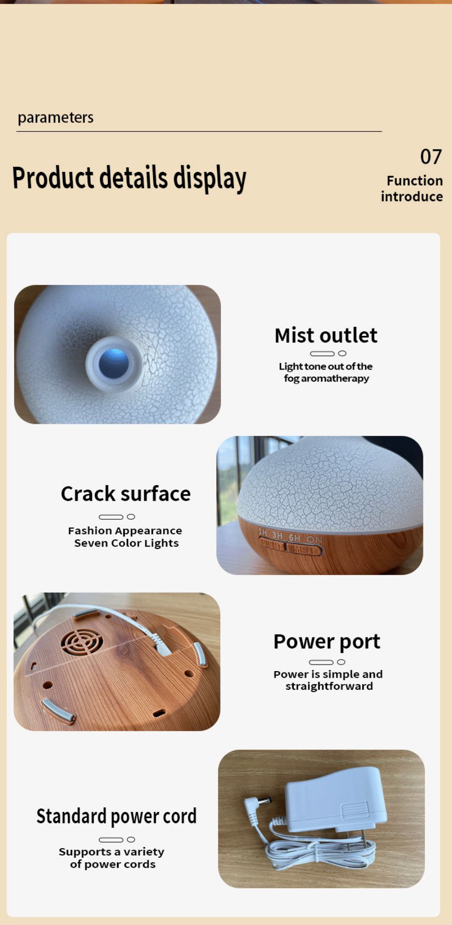 7 LED Colour Humidifier: Mood Mist with a Touch of Light