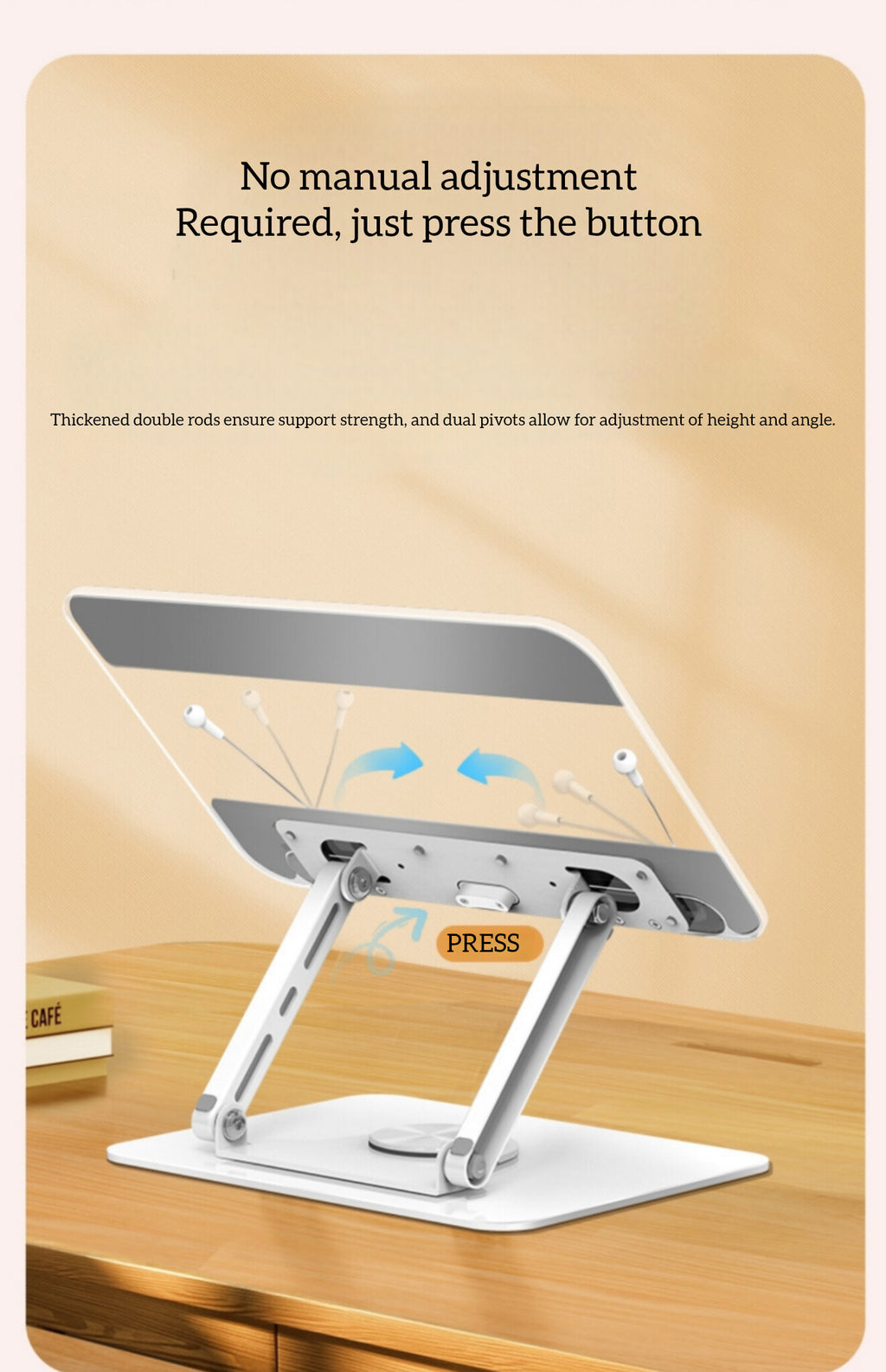 Lucent Poise Bookstand