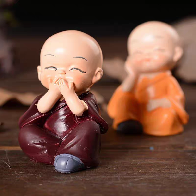 Whispered Wisdom – Monk Quartet Figurines