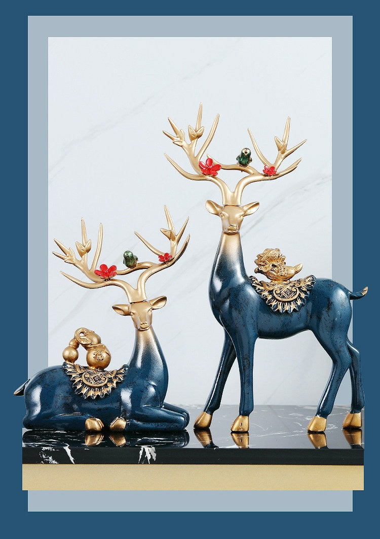 “Majestic Bond – Regal Deer Duo”