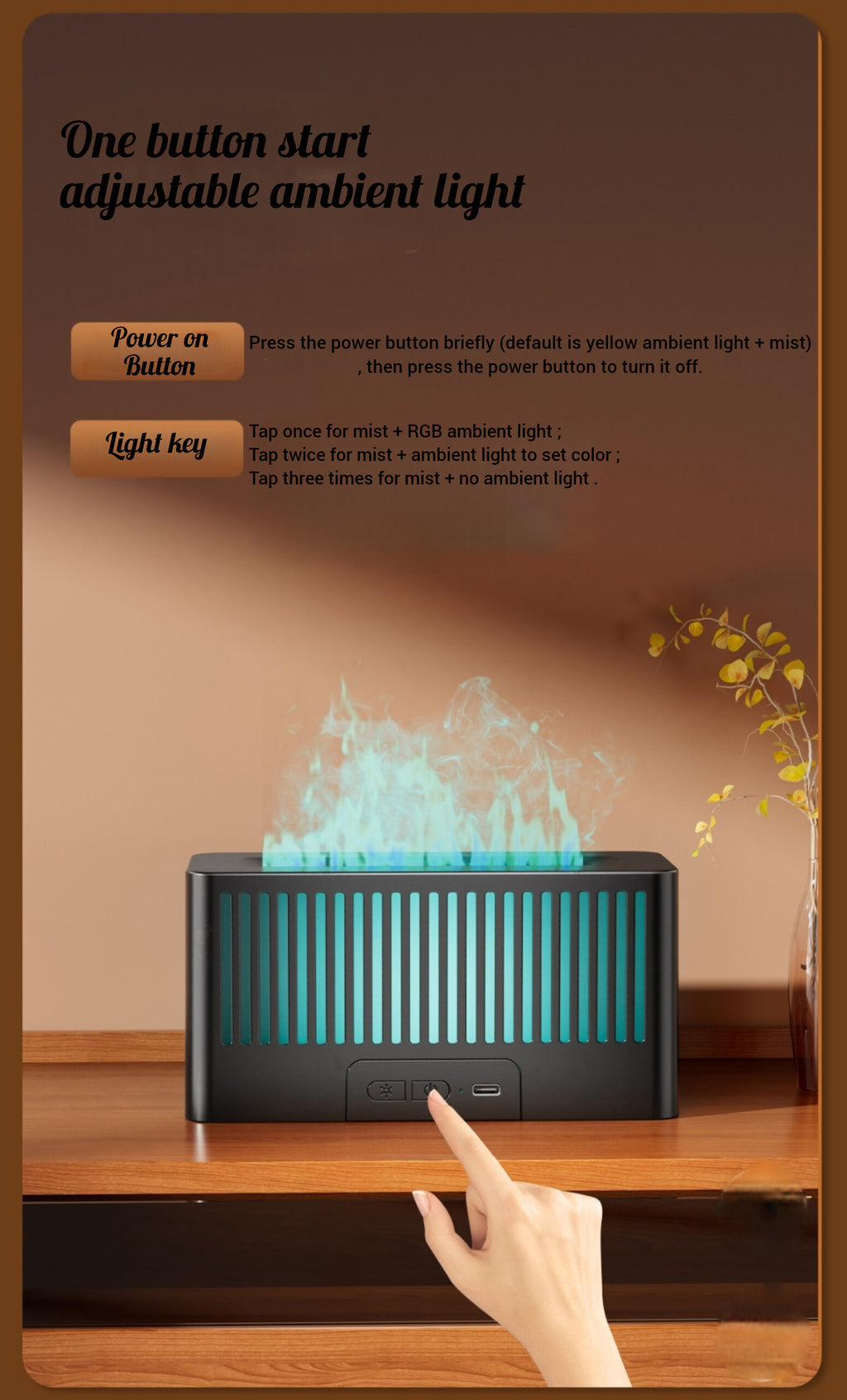 Lumos Mist — Flame Aromatherapy Humidifier