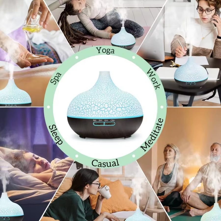 7 LED Colour Humidifier: Mood Mist with a Touch of Light