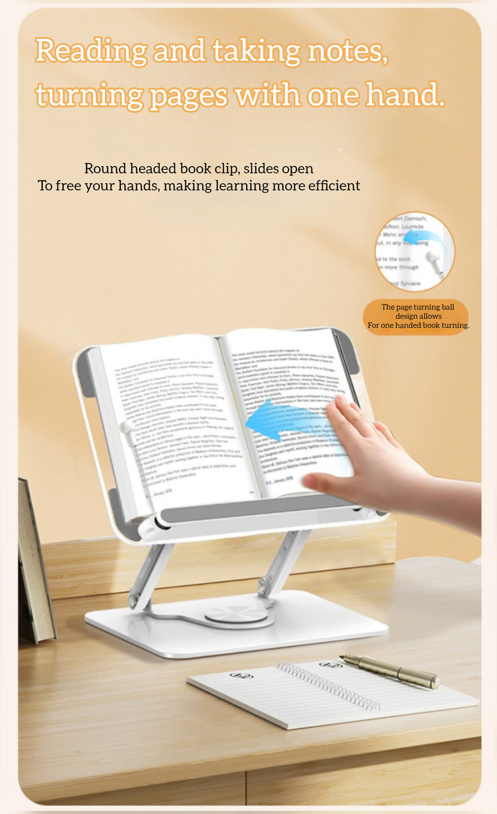 Lucent Poise Bookstand