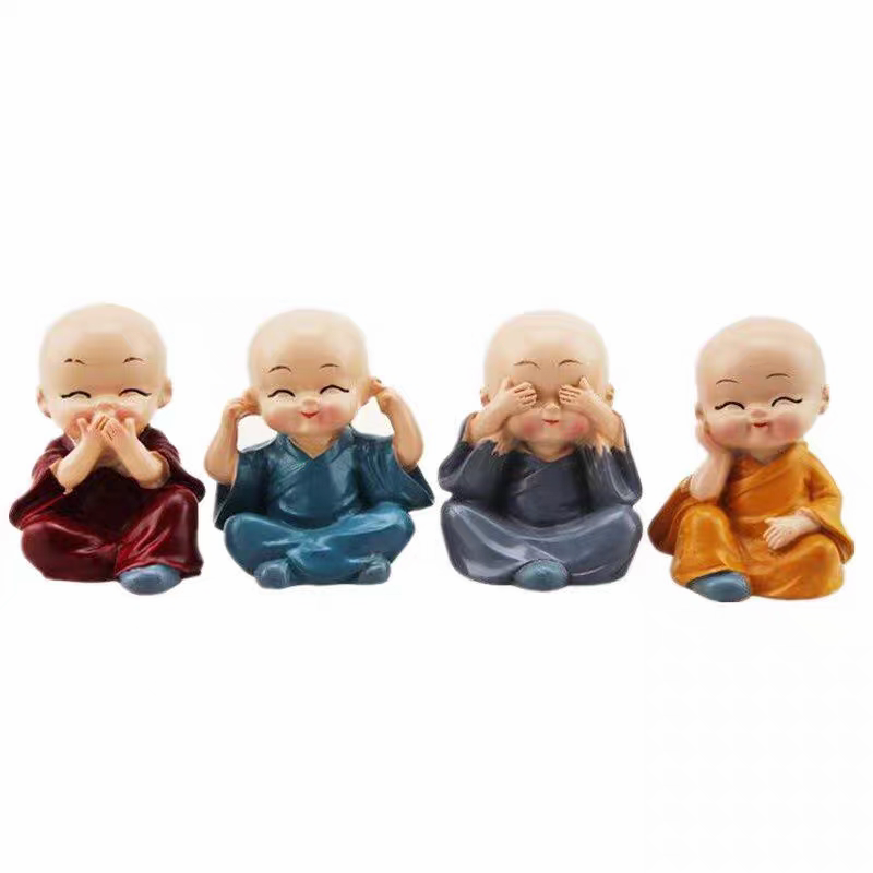 Whispered Wisdom – Monk Quartet Figurines