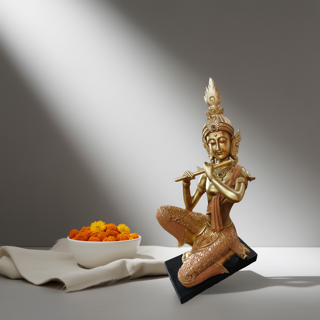 "Vanshi Prabha" – Divine Flute Figurine