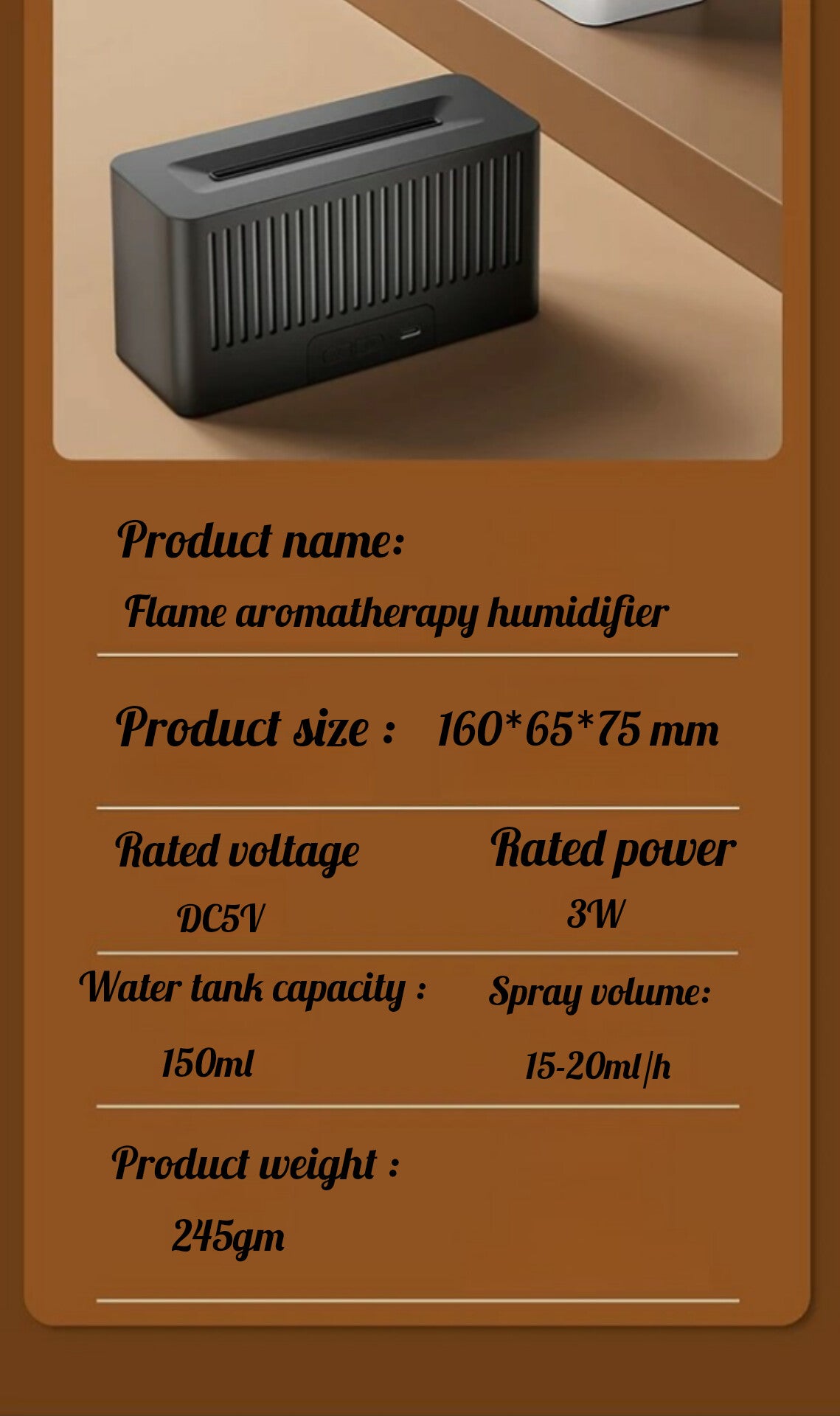 Lumos Mist — Flame Aromatherapy Humidifier