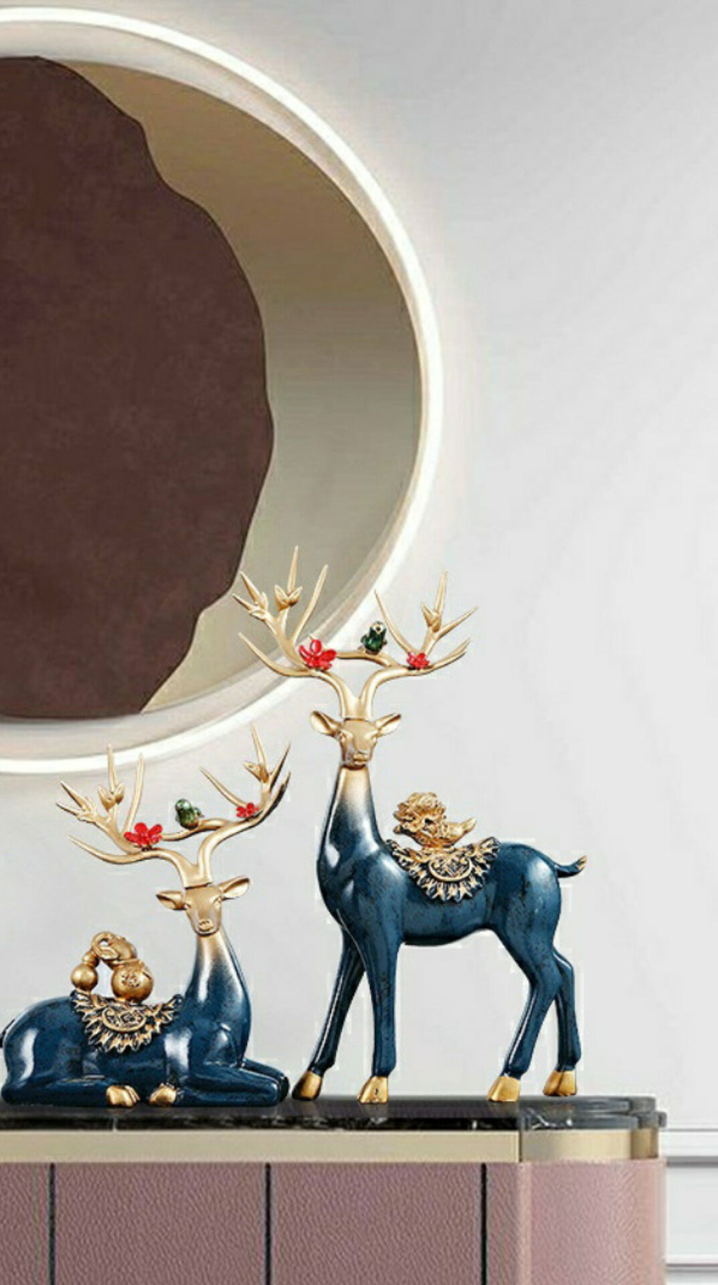“Majestic Bond – Regal Deer Duo”
