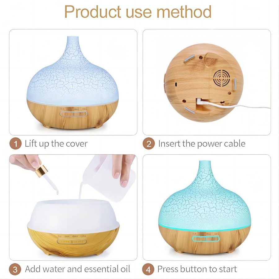 7 LED Colour Humidifier: Mood Mist with a Touch of Light