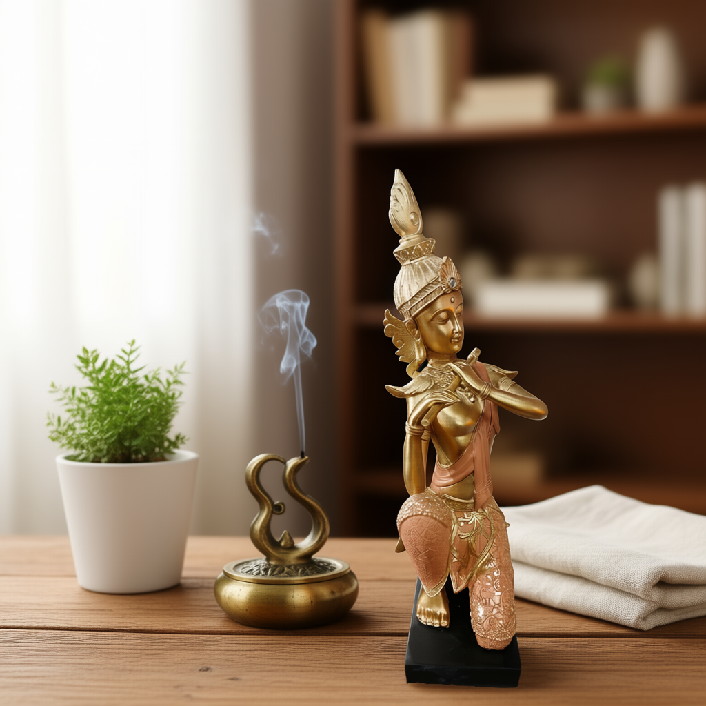"Vanshi Prabha" – Divine Flute Figurine