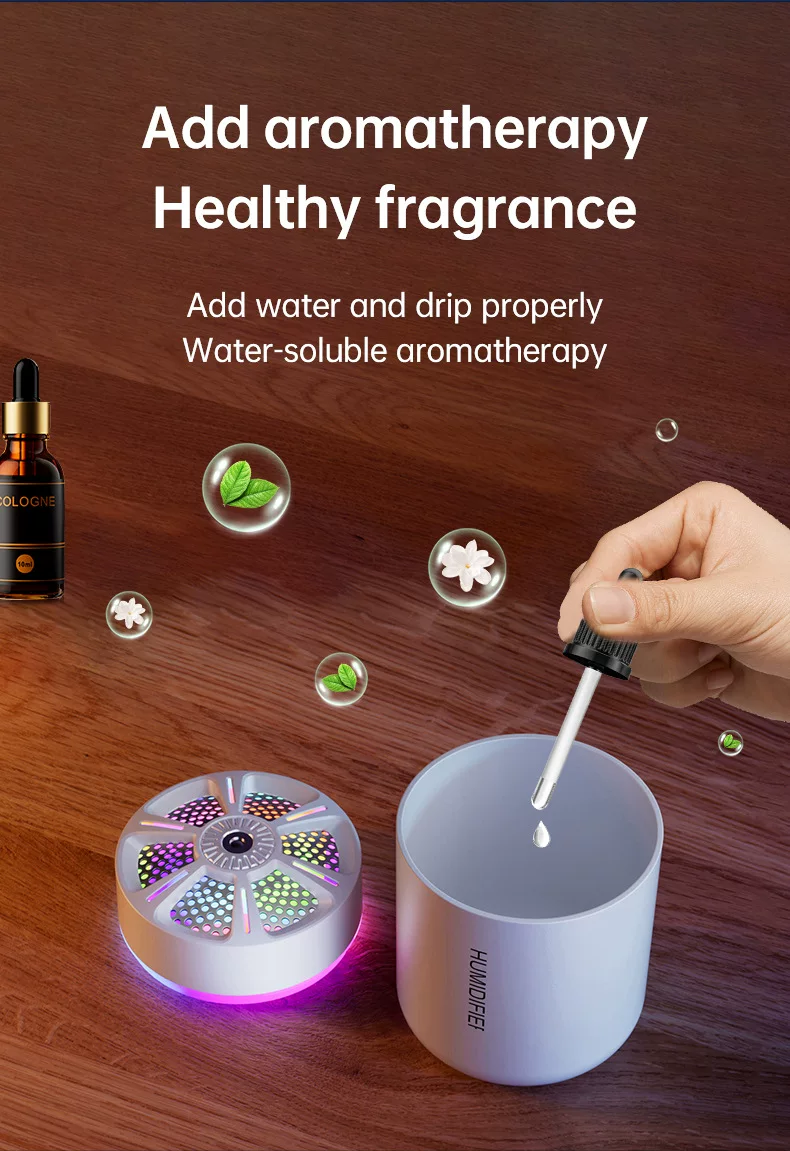 Cannon Humidifier: Portable Mist with Urban Glow