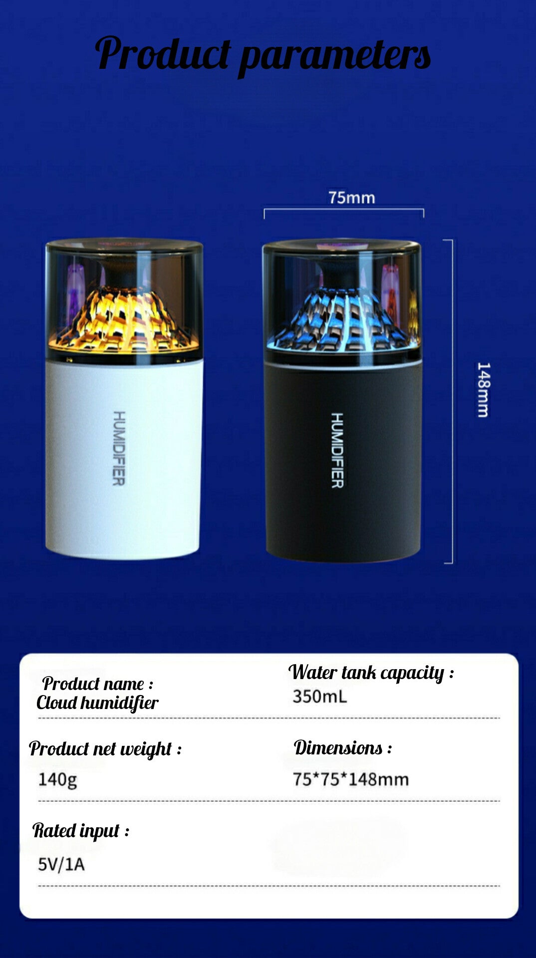 Cloud Humidifier: Mist That Glows, Air That Breathes
