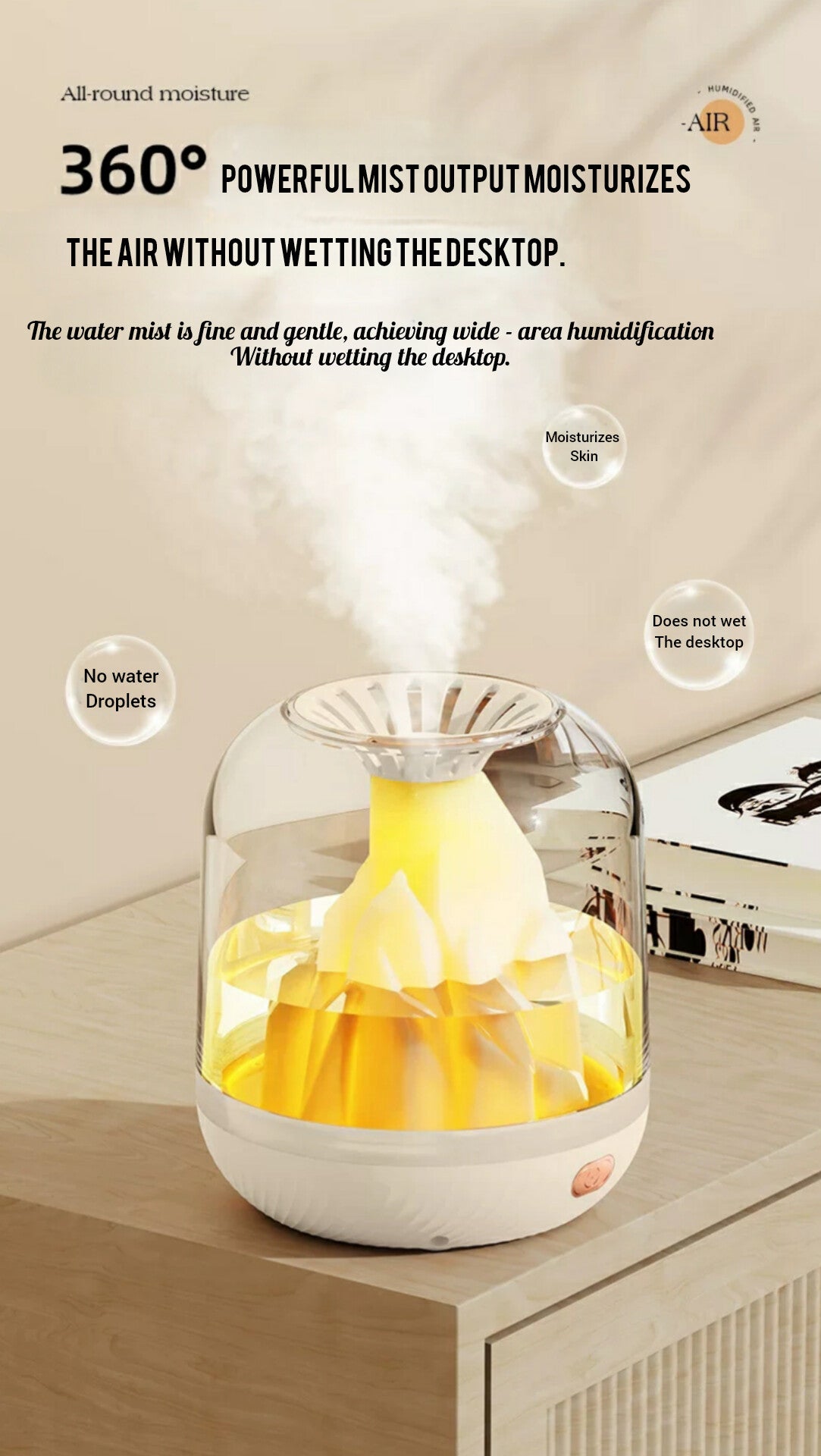 Volcano Diffuser: Silent Eruption of Serenity
